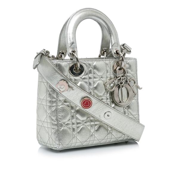 Dior Small Metallic Grained Calfskin Cannage My Abcdior Lady Dior - Picture 1 of 11